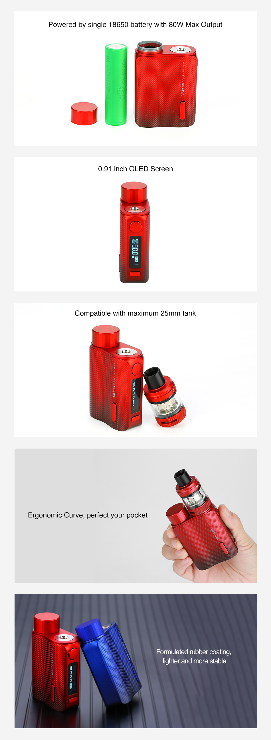 Vaporesso Swag II 80W Вейп устройство