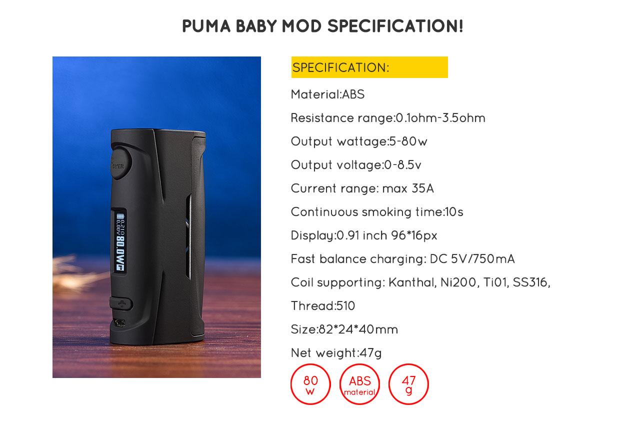 Вейп модове Vapor Storm Puma Baby