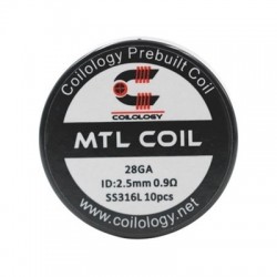 Coilology MTL SS316L 0.9ohm 10бр
