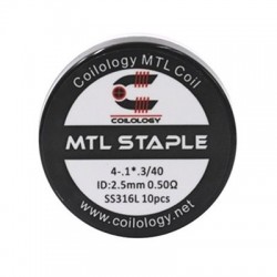Coilology MTL Staple Coil SS316L 0.5ohm 10бр