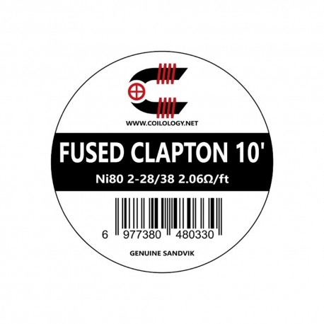 Coilology Fused Clapton SANDVIK Ni80 2-28/38 2.06Ω/ft 10pcs
