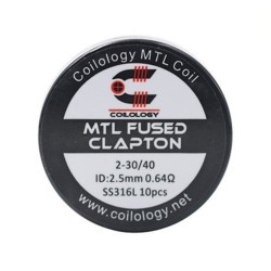 Coilology MTL Fused Clapton Coil SS316L 0.64ohm 10pcs