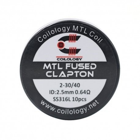 Coilology MTL Fused Clapton Coil SS316L 0.64ohm 10pcs