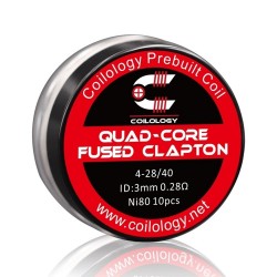 Coilology Quad Core Fused Clapton Wire 3m Ni80 1.3ohm/m