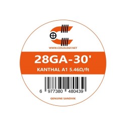 Coilology SANDVIK Kanthal A1 28GA-30' 5.46Ω/ft