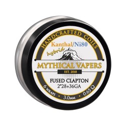 Mythical Vapers Handcrafted Coils Hybrid Fused Clapton 0.85ohm