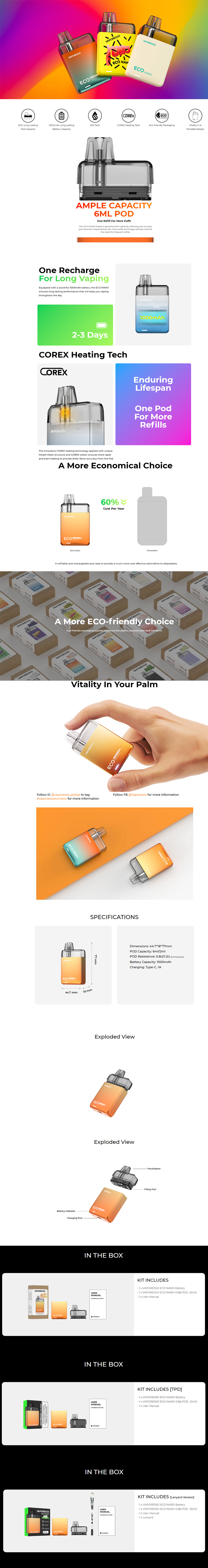 Вейп устройство Vaporesso Eco NAno